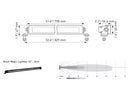 Hella 1FJ 358 176-311 LED Headlight Black Magic Slim Lightbar 32 Inches - Brand New