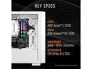 Thermaltake Gaming Desktop PC NE R76-H16 AMD Ryzen 7 5700 16GB DDR4 1TB SSD AMD