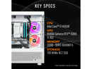 Thermaltake Gaming Desktop PC NE i1460TGS-V170S Intel Core i7-14700F 32GB DDR5
