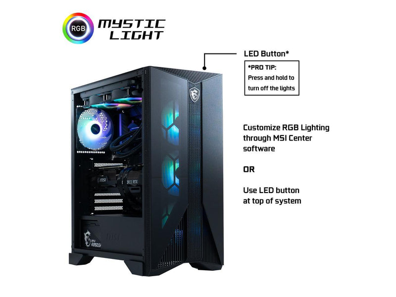 MSI Gaming Desktop Aegis RS 13NUG-427US Intel Core i7 13700KF 3.40GHz 13700KF