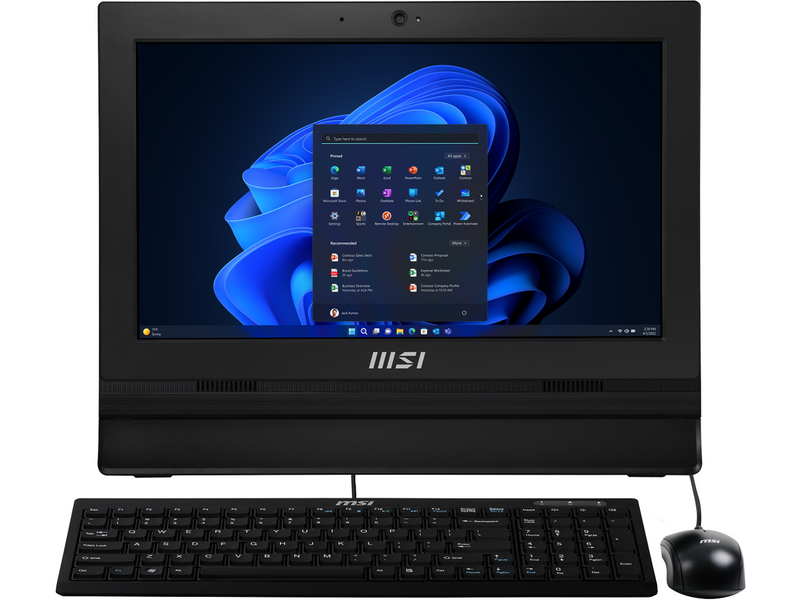 MSI All-in-One Computer PRO AP162T ADL-020US Intel N100 4GB DDR4 128 GB PCIe SSD