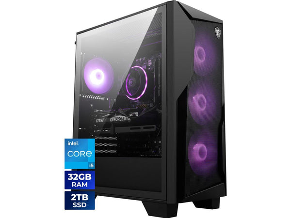 MSI Gaming Desktop PC Codex R2 B14NVL5-449US Intel Core i5-14400F 32GB DDR5 2TB