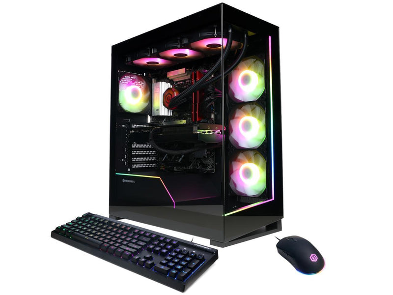 CyberpowerPC Gaming Desktop PC GM70928 AMD Ryzen 7 7800X3D 32GB DDR5 1TB NVMe