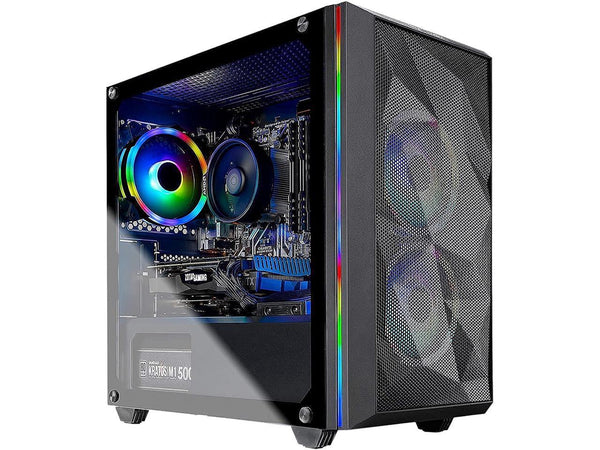 Skytech Chronos Mini Gaming PC Desktop - AMD Ryzen 3 1200 4-Core 3.1GHz (3.4GHz