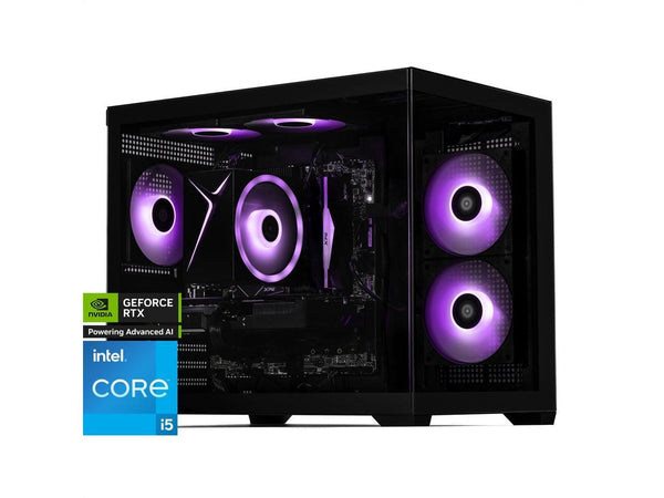 STORMCRAFT Gaming PC SIRIUS Intel Core i5-14400F NVIDIA GeForce RTX 5060  – AI