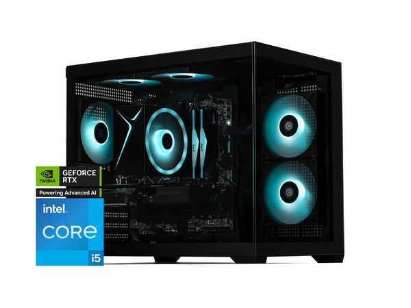 STORMCRAFT Gaming PC SIRIUS Intel Core i5-14400F NVIDIA GeForce RTX 5060  – AI