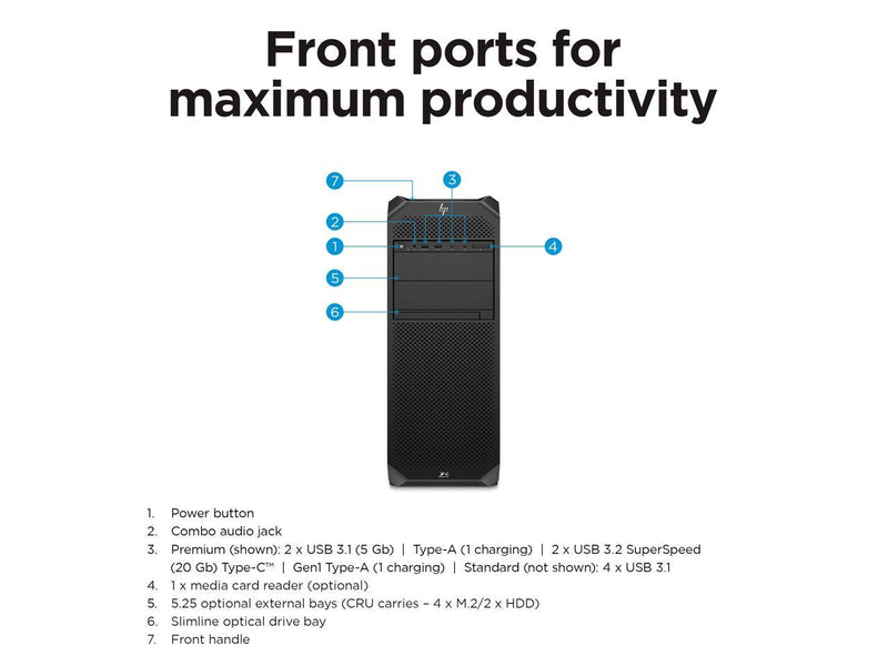 HP Z6 G5 Business Desktop Workstation - Intel Xeon W5-3425 -16GB Memory - 512 GB