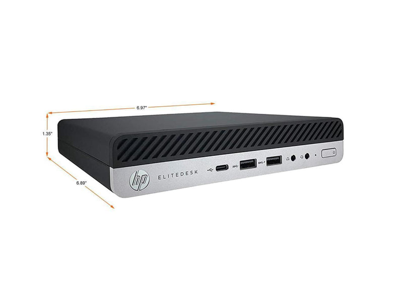 HP EliteDesk 800 G4 Mini Desktop Intel Core i5-8500T 2.10GHz 16GB RAM  256GB SSD