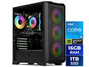 Yeyian Gaming Desktop PC Vault 44F0B-550P1N Intel Core i5-14400F 16GB DDR5 1TB