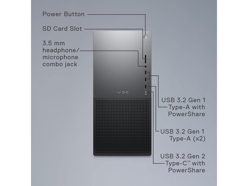 Dell XPS 8960 Desktop Intel Core i7-14700 2.10 GHz NVIDIA GeForce RTX 4060 64GB
