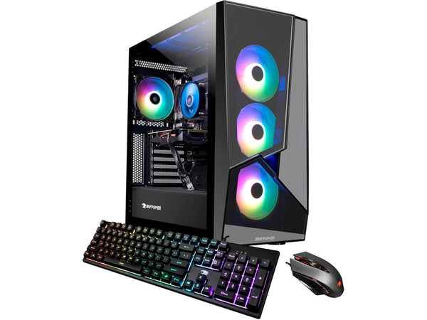 iBUYPOWER Gaming Desktop Intel Core i7-11700F 3.60 GHz AMD Radeon RX 6600 16 GB