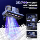 GXZSK MATTRESS VACUUM CLEANER, 253.7NM UV-C LIGHT, HEATING, DUAL CUP - PURPLE - Like New