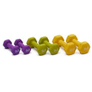 AMAZON BASICS NEOPRENE DUMBBELL HAND WEIGHTS RACK 3 PAIRS 3 5 AND 8 POUND - Like New