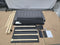 GENERIC UPHOLSTERED PLATFROM BED FRAME, HEADBOARD BED FRAME , FULL SIZE - GRAY - Like New