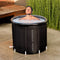 SHARPER IMAGE PORTABLE ICE BATH 31.5"X29.5" OVAL PLUNGE POOL - BLACK - Like New