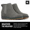 SOREL WOMEN EVIE LL CHELSEA BOOT SIZE: WOMEN 9 (AU/UK W7) (EU W40) QUARRY/GRILL - Like New