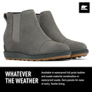 Sorel Women's Evie ll Chelsea Boot Quarry Grill/Dusty Olive Size 10 - Like New