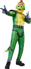 RUBIES RUBIE'S CHILDREN'S MONTGOMERY GATOR COSTUME BOYS MEDIUM 7/8 GREEN/YELLOW - Like New