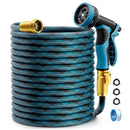 MBTRONG GARDEN HOSE NON-EXPANDABLE WATER HOSE 100FT FLEXIBLE KINK & LEAK - BLUE - Like New