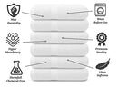 SOFTCOTT Basic Bath Towels 24x48 Inch White Bath Towel Pack of 6 - B09SGMH9V4 - Brand New