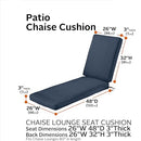 CLASSIC ACCESSORIES MONTLAKE CHAISE LOUNGE CUSHION 80 X 26 X 3 HEATHER INDIGO - Brand New