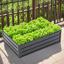 Beuiosda Galvanized Raised Garden Bed Kit Outdoor 4X3X1FT B0GLFSK3KZ - Steel - Like New