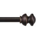 KENNEY 5/8" DIAMETER KENDALL STANDARD DECORATIVE ADJUSTABLE CURTAIN ROD - BLK - Brand New