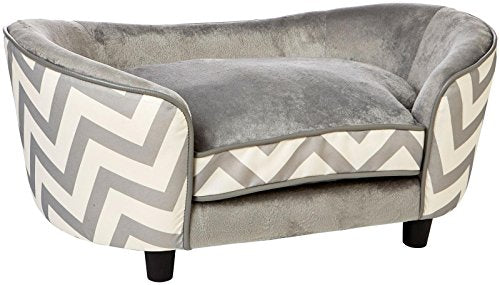 ENCHANTED HOME PET SNUGGLE PET SOFA BED 26.5 BY 16 BY 16-INCH - GRAY - Like New