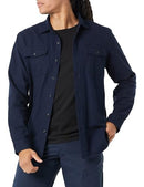 AMAZON ESSENTIALS MEN'S FLANNEL ONE-POCKET PLAID SHIRTS NAVY MEN 2XL - Brand New