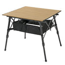 ARROWHEAD OUTDOOR 39" ALUMINUM FOLDING CAMP ROLL UP TABLE, CARRY BAG - BEIGE - Like New