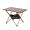 ALPCOUR PORTABLE CAMPING TABLE – SIDE TABLE IN A BAG - MEDIUM - COFFEE - Like New