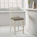 Lexicon Junipero Antique White Full Back Counter Height Chair (Set of 2) - Brand New
