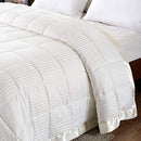 Lightweight Down Alternative Blanket with Satin Trim King/Cal King Size Ivory - Brand New