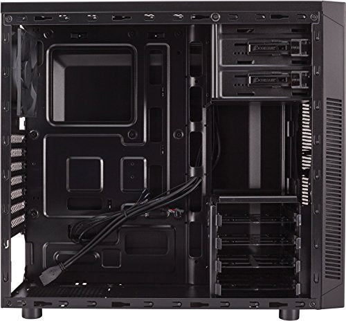 CORSAIR CARBIDE SERIES 100R MID TOWER CASE CC-9011075-WW - BLACK - Like New