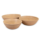 LEXA BAMBOO 3-PIECE BOWL SET - NATURAL BAMBOO - Like New