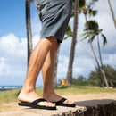 REEF MENS SMOOTHY FLIP FLOP - SIZE: MEN 10 (AU/UK M9) (EU M43) - BLACK - Brand New