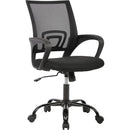 JONPONY ERGONOMIC OFFICE CHAIR LUMBAR SUPPORT ADJUSTABLE HEIGHT ARMRESTS - BLACK - Like New