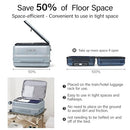 HANKE 24" LUGGAGE SPINNER WHEELS HARD SHELL SUITCASES H9876 - GRAY - Like New