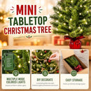 MANLATINI PRE-LIT 2FT SMALL CHRISTMAS TABLETOP XMAS TREE MNLT-XMAS-2025-7 GREEN - Like New