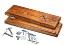 Mark One Home Goods Rustic Farmhouse 2 Tier Floating Shelf - Routed Edge - Brand New