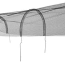 NTSY 2 Pack Black Mesh Tunnel Cloche Adjustable Durable Plant Cover - Brand New