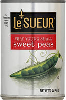 Le Sueur Very Young 15 Ounce Small Sweet Peas (Pack of 24) - Brand New