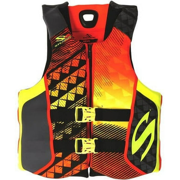 STEARNS V1 SERIES USCG APPROVED ADULT LIFE JACKET - SIZE: MEN MEDIUM - ORANGE - Like New