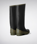 HUNTER ARGYLL BULLSEYE FULL KNEE WELLINGTON BOOTS - SIZE: MEN 9 WOMEN 10 - BLACK - Like New
