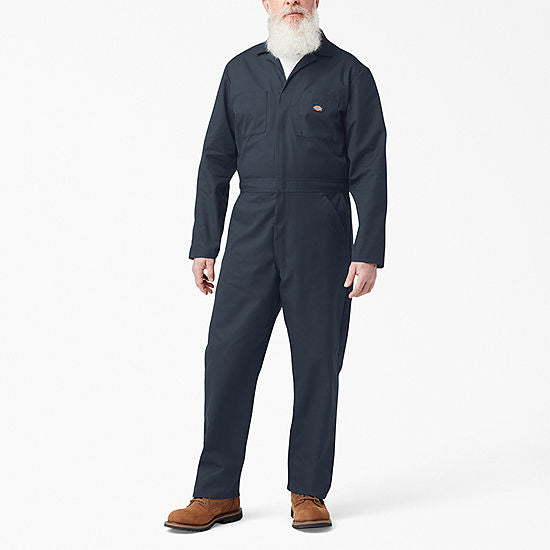 DICKIES LONG SLEEVE WORKWEAR COVERALLS - SIZE: MEN XLT - DARK NAVY - Brand New
