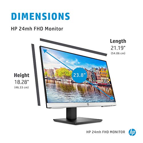 HP 24mh Monitor 23.8" FHD IPS Display VESA 1D0J9AA - 1D0J9AA