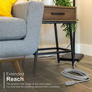 GE STORE GE 3-OUTLET FLAT EXTENSION CORD 25 FT 43025 - GRAY - Like New