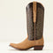 ARIAT WOMEN'S YELLOWSTONE ARENA DIRT WESTERN BOOT - SIZE 9.5 - TAN ROUGHOUT/TAN - Brand New