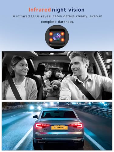 2.5K+1080P Dual Camera for Cars, 32GB Card Included, GT802 - BLACK - Like New