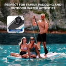 SereneLife 12’2” Inflatable Paddle Board XL Family Stand Up Paddleboard - Black - Like New